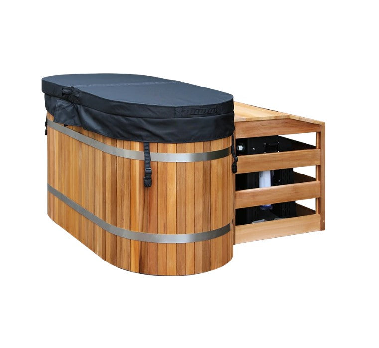WT-13 2-Person Cedar Cold Plunge Tub with 1HP Chiller
