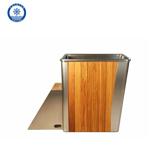 WT-18 Cold Water Plunge Bathtub | 304 Stainless Steel | SpavergeUSA