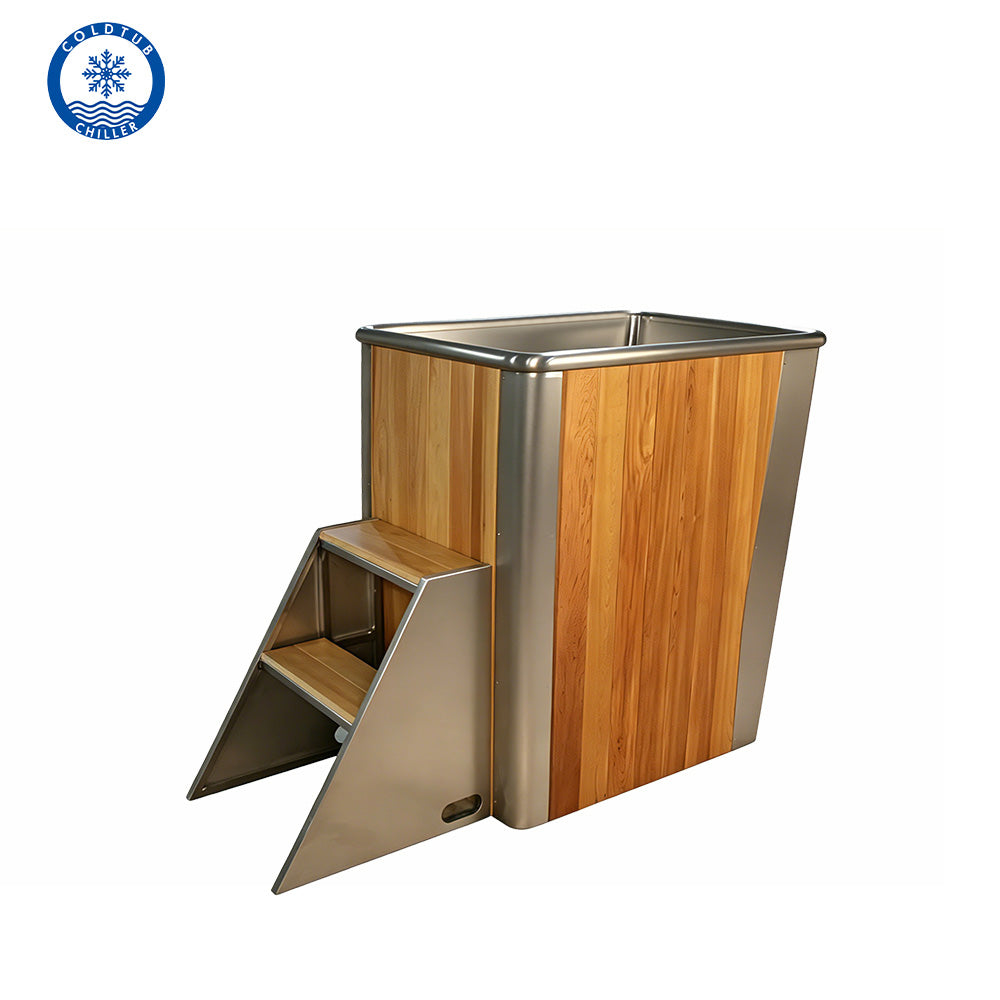 WT-18 Cold Water Plunge Bathtub | 304 Stainless Steel | SpavergeUSA