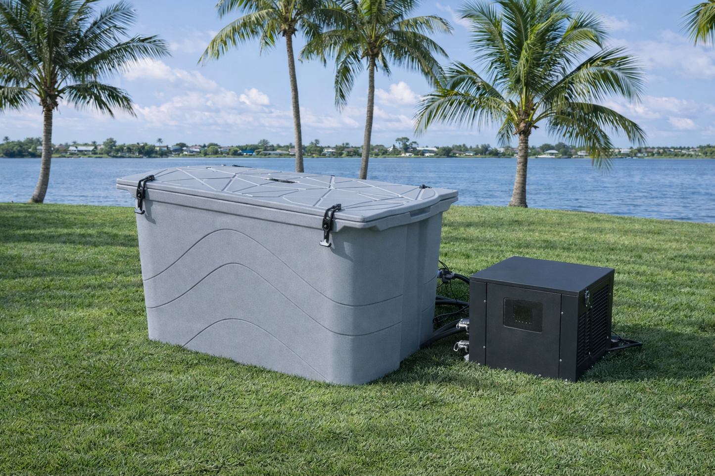 Frozin 400 Cold Plunge Bundle | 100-Gallon Tub + 0.8 HP Chiller & Filtration System
