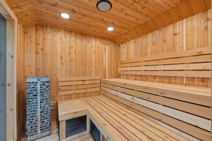 Sweaty Yeti Sauna Plus Barrel Plunge | 6–8 Person Outdoor Cabin