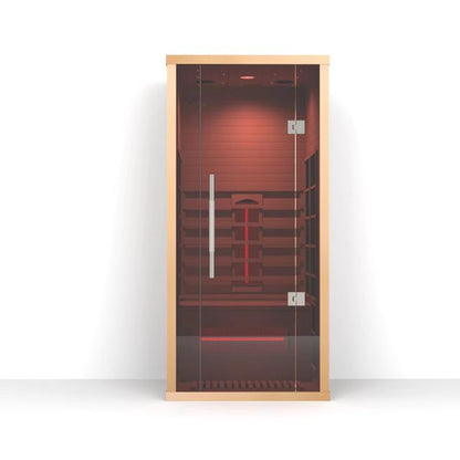 Lumin Infrared Sauna One | 1–2 Person Far-Infrared Indoor Sauna | Canadian Hemlock