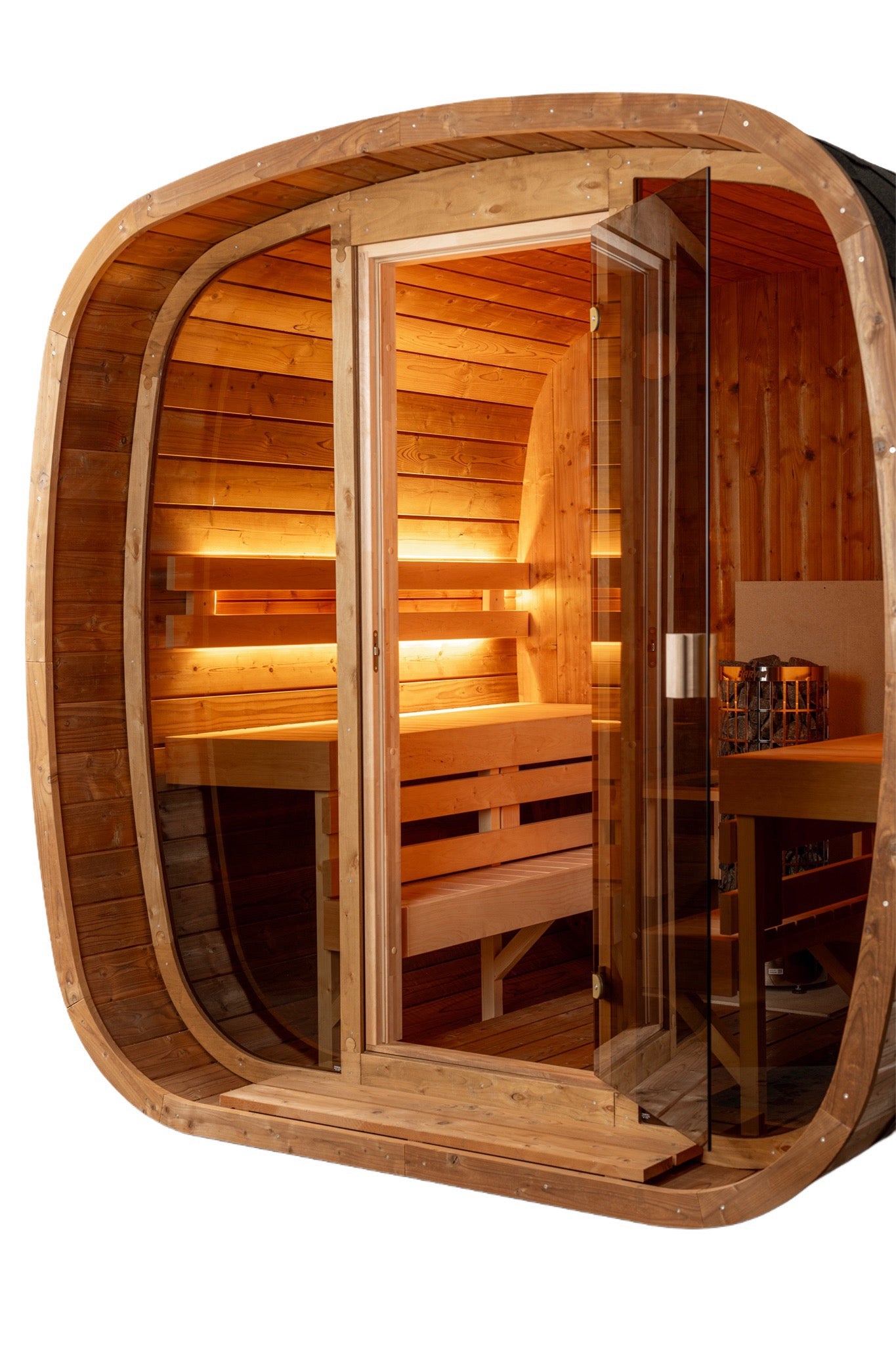 Auris Two Outdoor Cedar Sauna | 3–4 Person | Orivon Wellness