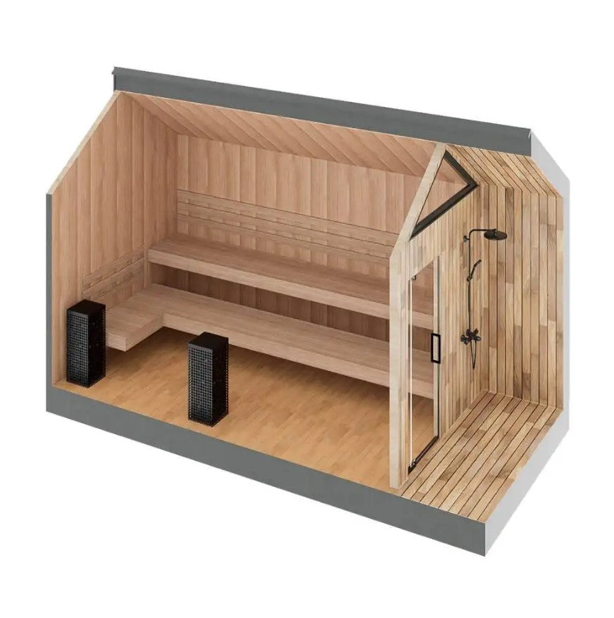 Sweaty Yeti Sauna Max 8–12 Person Outdoor Cedar Sauna