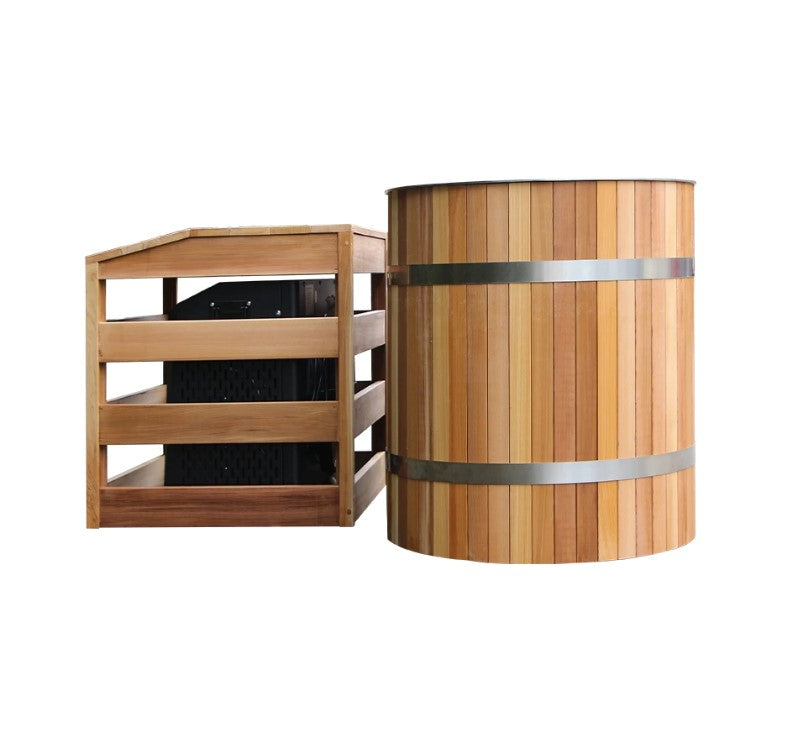WT-13 2-Person Cedar Cold Plunge Tub with 1HP Chiller