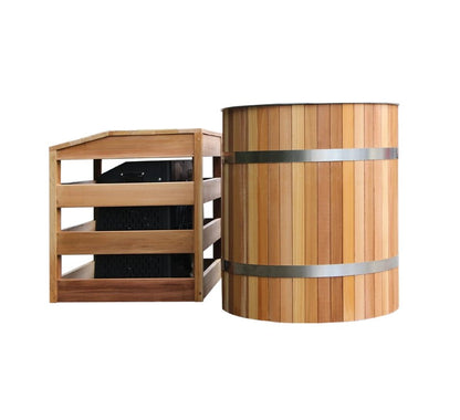 WT-13 2-Person Cedar Cold Plunge Tub with 1HP Chiller