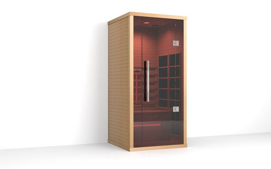 Lumin Infrared Sauna One | 1–2 Person Far-Infrared Indoor Sauna | Canadian Hemlock
