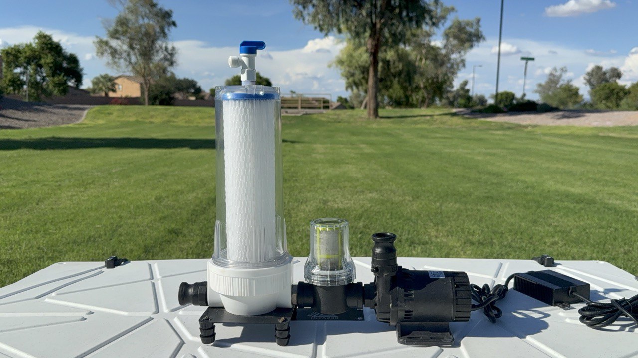 Frozin Cold Plunge Filtration System | 20-Micron Filter & 650 GPH Pump