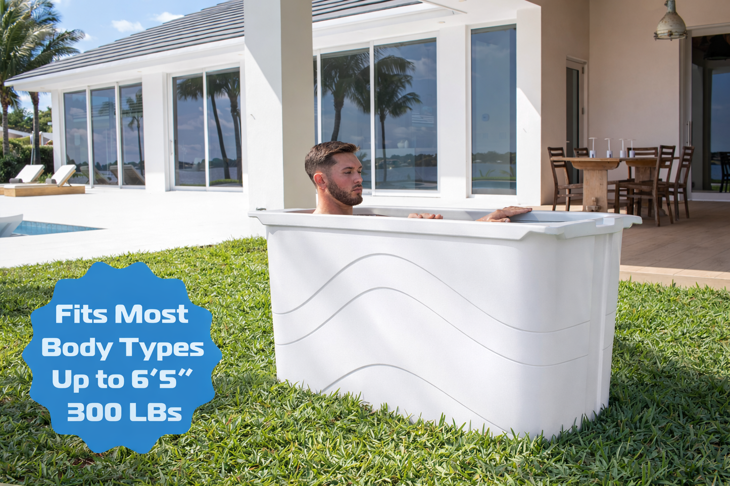 Frozin 400 Cold Plunge Tub | 100-Gallon Insulated Ice Bath | Chiller-Ready