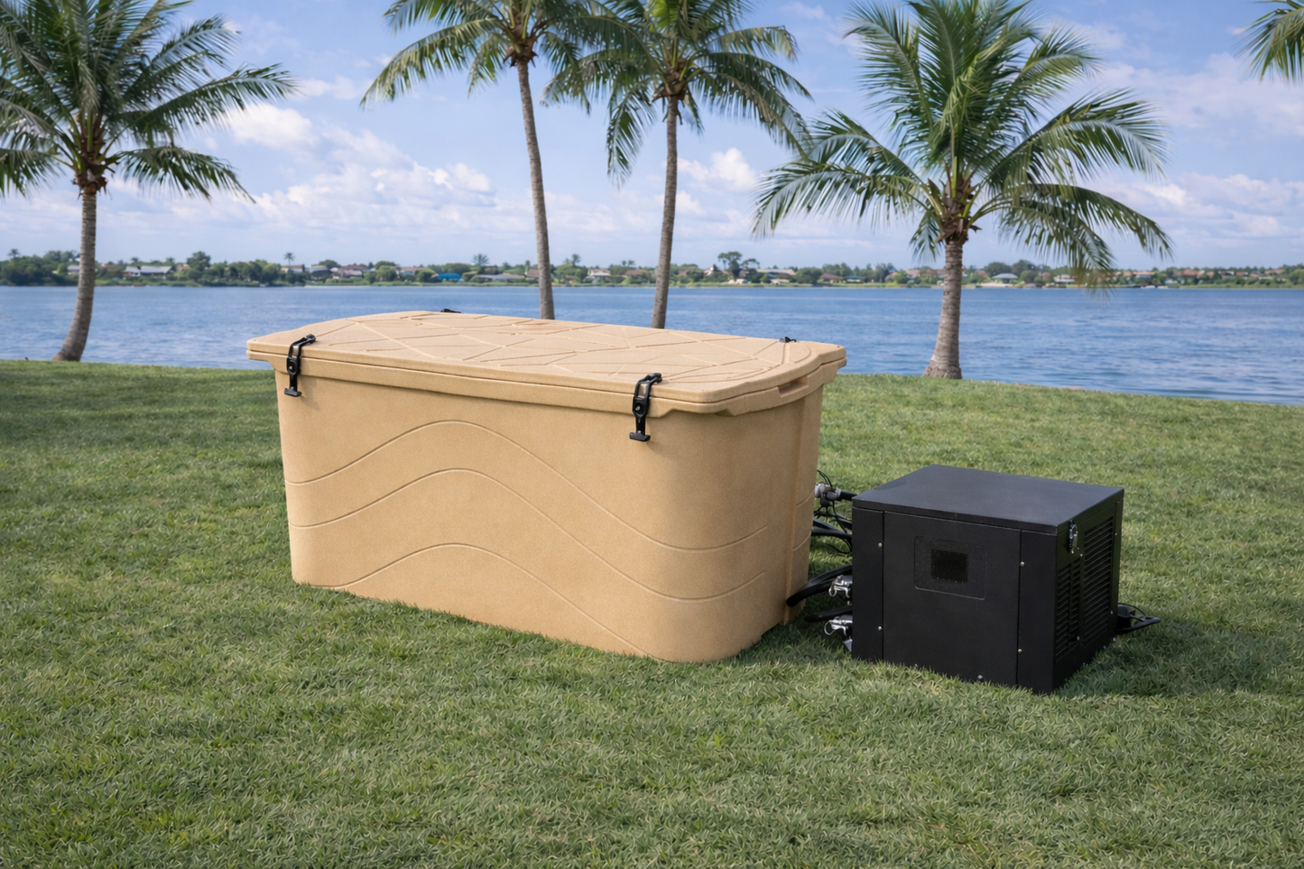 Frozin 400 Cold Plunge Bundle | 100-Gallon Tub + 0.8 HP Chiller & Filtration System