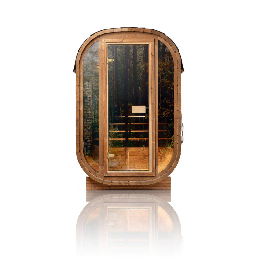 Auris One Luxury Outdoor Cedar Sauna – 1-2 Person