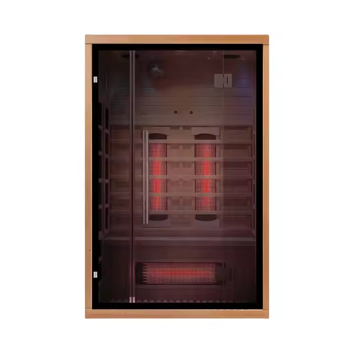 Lumin Two 2-Person Indoor Infrared Sauna | Canadian Hemlock | Orivon Wellness