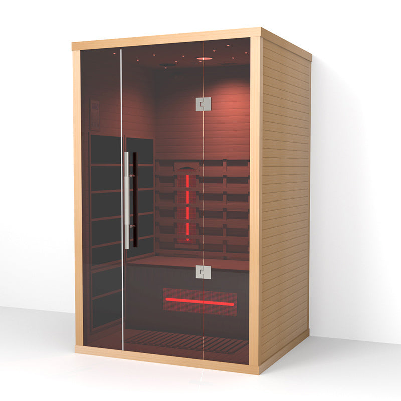 Lumin Two 2-Person Indoor Infrared Sauna | Canadian Hemlock | Orivon Wellness