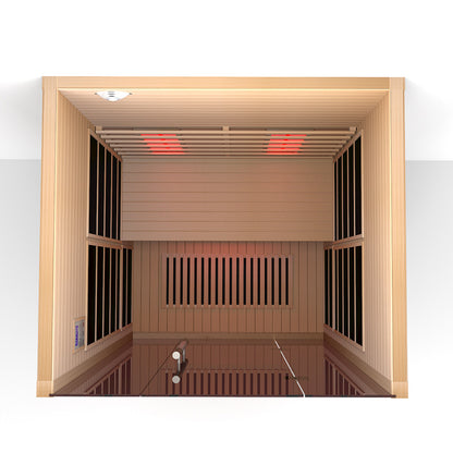 Lumin Two 2-Person Indoor Infrared Sauna | Canadian Hemlock | Orivon Wellness
