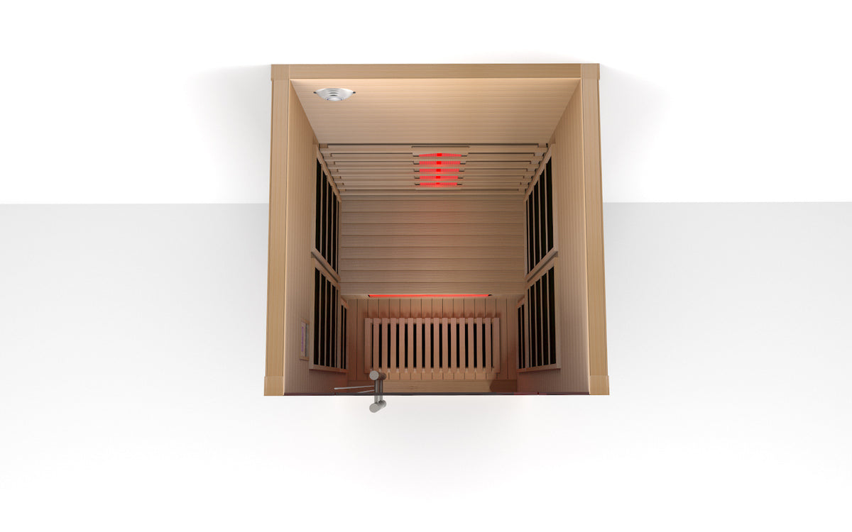 Lumin Infrared Sauna One | 1–2 Person Far-Infrared Indoor Sauna | Canadian Hemlock