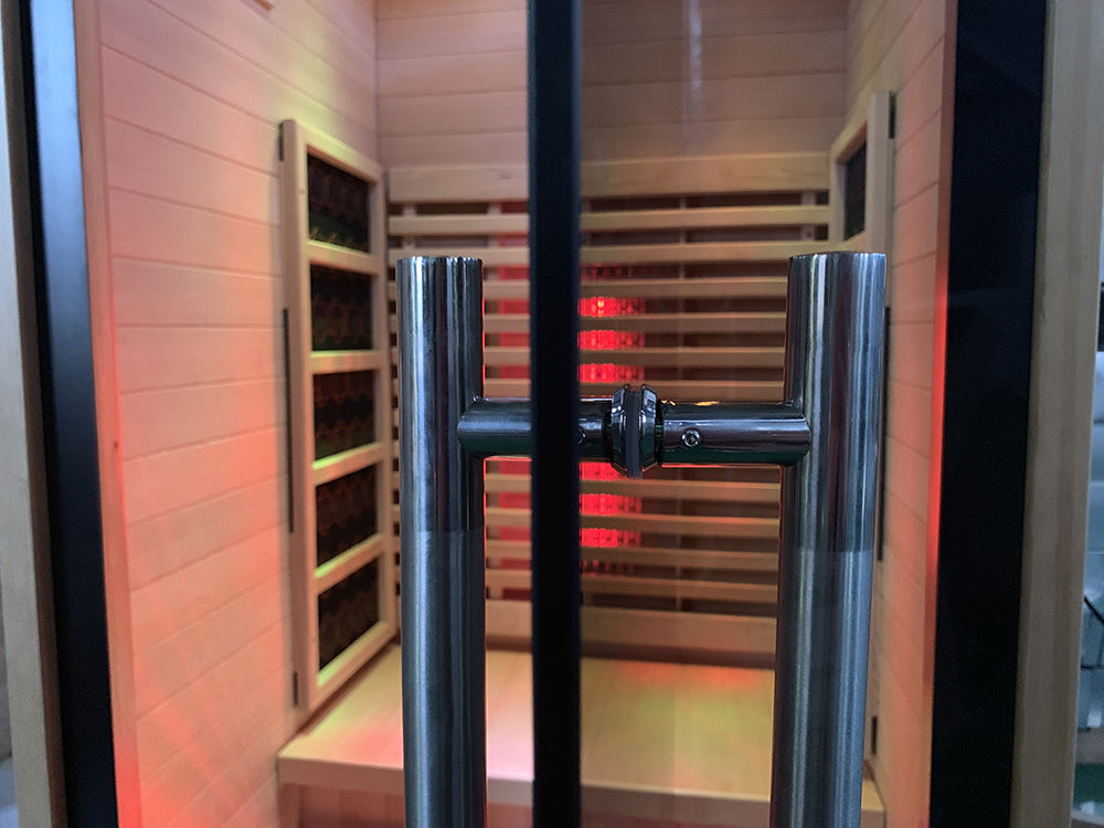 Lumin Infrared Sauna One | 1–2 Person Far-Infrared Indoor Sauna | Canadian Hemlock