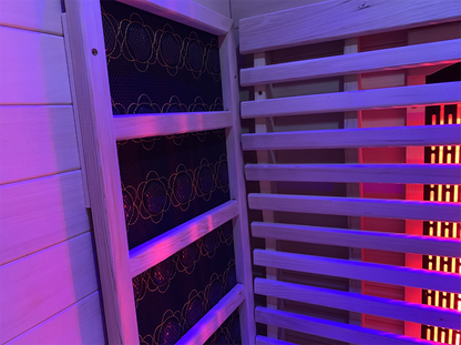 Lumin Two 2-Person Indoor Infrared Sauna | Canadian Hemlock | Orivon Wellness