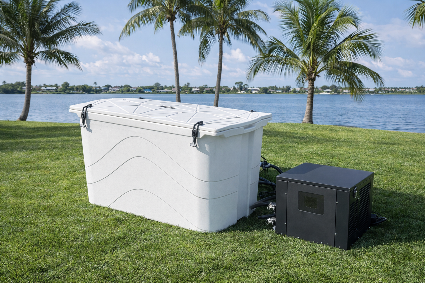 Frozin 400 Cold Plunge Bundle | 100-Gallon Tub + 0.8 HP Chiller & Filtration System