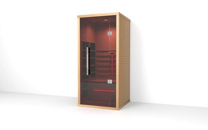Lumin Infrared Sauna One | 1–2 Person Far-Infrared Indoor Sauna | Canadian Hemlock