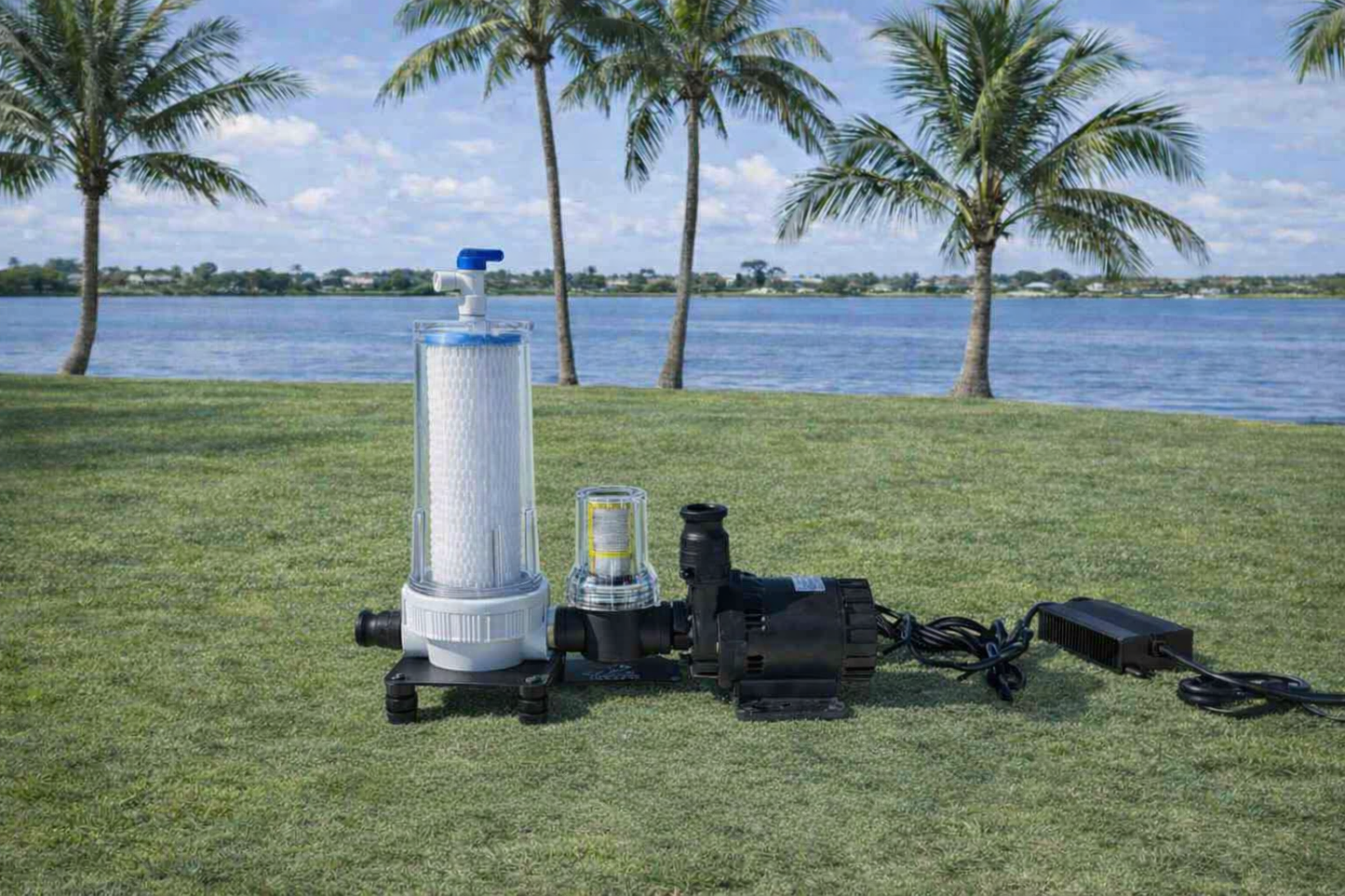 Frozin Cold Plunge Filtration System | 20-Micron Filter & 650 GPH Pump
