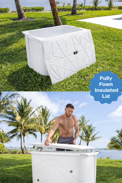 Frozin 400 Cold Plunge Tub | 100-Gallon Insulated Ice Bath | Chiller-Ready